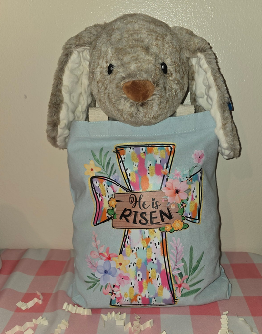 Easter Cross Tote - He is Risen