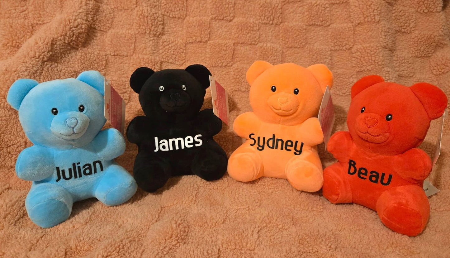 Gummy Bear Plushies with personalized name!
